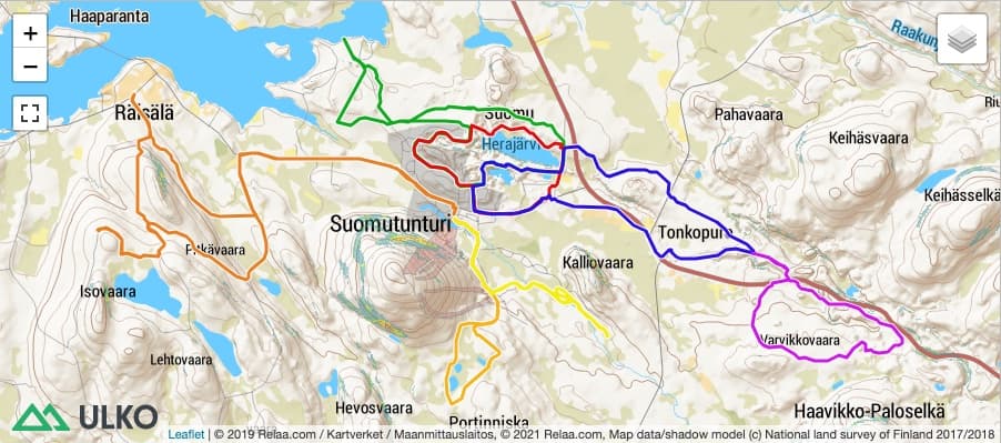 Suomun epäviralliset maastopyöräreitit
